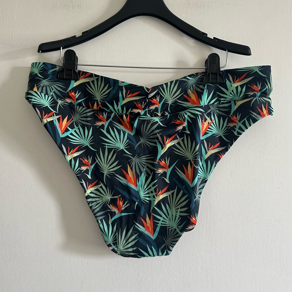 MEUndies Palm Tree Floral Print Swimsuit Bikini Bottom size 3X EUC - Picture 2 of 4